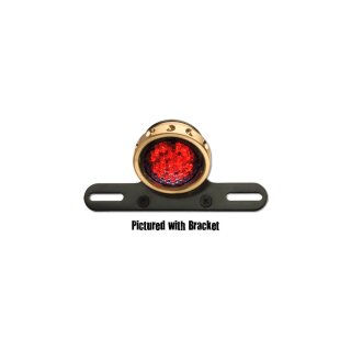 Retro Drilled LED Rücklicht without Bracket Brass Black LED
