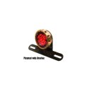 Retro Drilled LED Rücklicht without Bracket Brass Black LED
