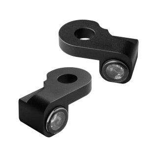 NANO Series LED Turn Signals Black Anodized Smoke LED