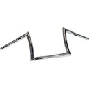 10 Bad Ape Hanger Handlebar Chrome 1 1/4" Throttle...