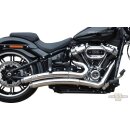 Radial Low Exit Staggered Exhaust System Show Chrome