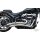 Radial Low Exit Staggered Exhaust System Show Chrome