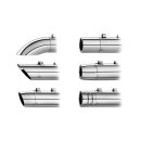 Chrome End Caps Turndown/Turnout 90 Degree Rotatable...