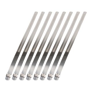 Stainless Steel Positive Lock Ties 9" Long 12 mm Wide Locking Ties 9" long, 12mm wide (Pack of 8)