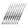 Stainless Steel Positive Lock Ties 9" Long 12 mm Wide Locking Ties 9" long, 12mm wide (Pack of 8)