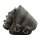 Canvas Swing Arm Saddle Bag with Bottle With Black Straps Brown Army Green Left
