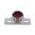Micro Cateye Taillight with License Plate Bracket With license plate bracket Chrome Dual Filament
