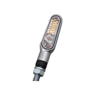 D-Light LED Turn Signal Aluminium Satin Clear LED