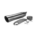 4" S/C Elite Slip-On Muffler Satin