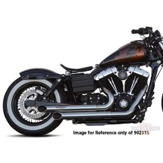 CH Configured Hot Shot Pipes Euro3 Top Chopp Spoon Headpipes 2 1/2" VA black   (Interference Tube, DTC included)