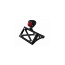 Horizontal License Plate Kit with LED Taillight Black Ops