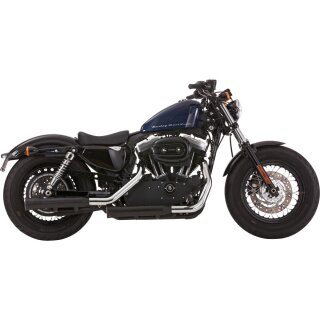 Double Groove Slip-On Muffler 2 in 2 Black Satin