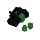 Delphi-Packard Weatherpack, 2-Wire Female Connector With...