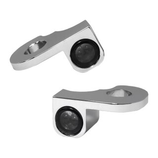 NANO Series LED Turn Signals Chrome Smoke LED