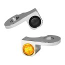 NANO Series LED Turn Signals Chrome Smoke LED