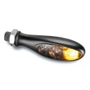 micro S DF Dark LED Turn Signal/Brake Light/Taillight Black Smoke LED