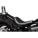 Bare Bones Solo Seat Pleated Stitch Black Vinyl