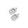 Short Serrated Adjustable Foot Pegs Short Version Aluminium Satin