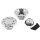 Non Vented Flush Mount Gas Cap Left Hand Thread Chrome