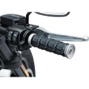 Dillinger Open Ends Grips Silver 7/8" Satin Cable...