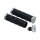 Dillinger Open Ends Grips Silver 7/8" Satin Cable operated Throttle By Wire