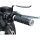 Dillinger Open Ends Grips Silver 7/8" Satin Cable operated Throttle By Wire