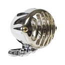 Alcatraz 4" Schweinwerfer Aluminium Brass Polished H4