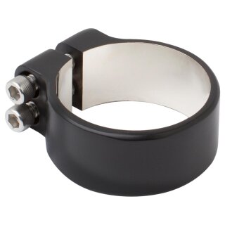 Radius Bagger Exhaust Clamp Black 2 1/2" Exhaust Clamp 2 1/2" Black Powder Coated