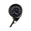 Velona48 Speedometer Scale: 200 mph; 200km/h; Scale Color: black Black 48.0 mm