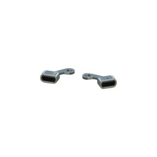 Stripe LED Blinker Universal fitment for custom aftermarket handlebar controls Aluminium Polished Light Smoke LED