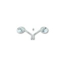 Classic Mirror 190 mm stem Chrome
