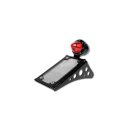 Vertical License Plate Kit with LED Taillight Black...