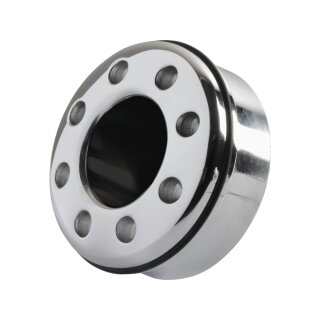 Exhaust,Endcap Donuts Hole, ø 80mm, polished 80 mm Polished