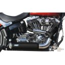 Skull Headers E3 Drag Race Bomb Exhaust System Black Coated