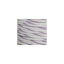 OEM Colored 1mm Wire Spools White, Violet Stripe
