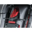 Custom Rear Turn Signal and License Plate Mount Black Satin