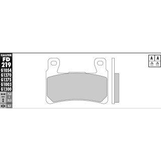 Semi Metal G1054 Brake Pad