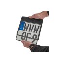 Inside License Plate Base Plate German Size 200x180mm Black