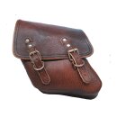 Solo Saddle Bag Strut Mount Rustic Brown Left