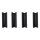 Cover Keeper Set Pushrod 2.200",Gloss Black Pushrod Keeper Cover 2.200"