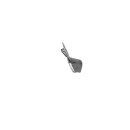 Laydown License Plate Mount Kit US Specification. Mounts Directly to OEM Hole Pattern on Rear Fender. Chrome