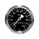 60mm Basic Speedometer Scale: 120 mph; Scale Color:...