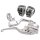 Touring Hand Control Kit Fits models with radio Chrome 11/16"