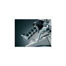 Premium ISO Grips With throttle assist lever Black Chrome 1" Throttle By Wire