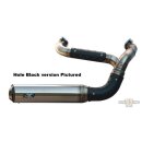 Outline Drag Race Bomb Exhaust System Chrome Satin