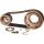 Splined Shaft 3" Wide Belt Drive Kit for Kick Start 47 Tooth Front/76 Tooth Rear, 144 Tooth 2" Belt
