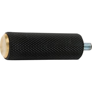 Knurled Rubber Shift/Brake Peg Brass