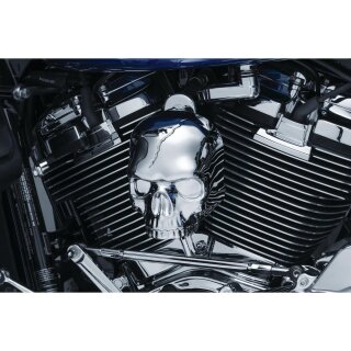 Skull Horn Cover Chrome