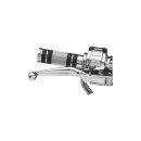 Knurled Grips Chrome 1" Cable operated