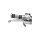 Knurled Grips Chrome 1" Cable operated